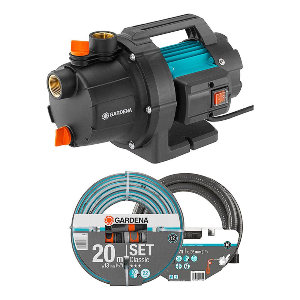 HAGEPUMPE GARDENA BASIC SET 3000/4