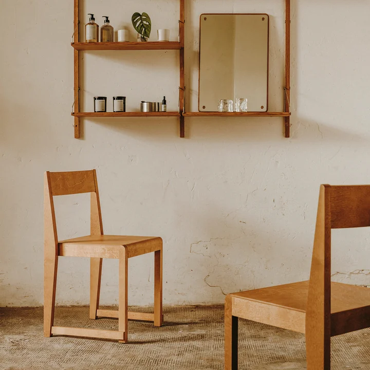 Frama - Chair 01, Birke braun gebeizt / geölt