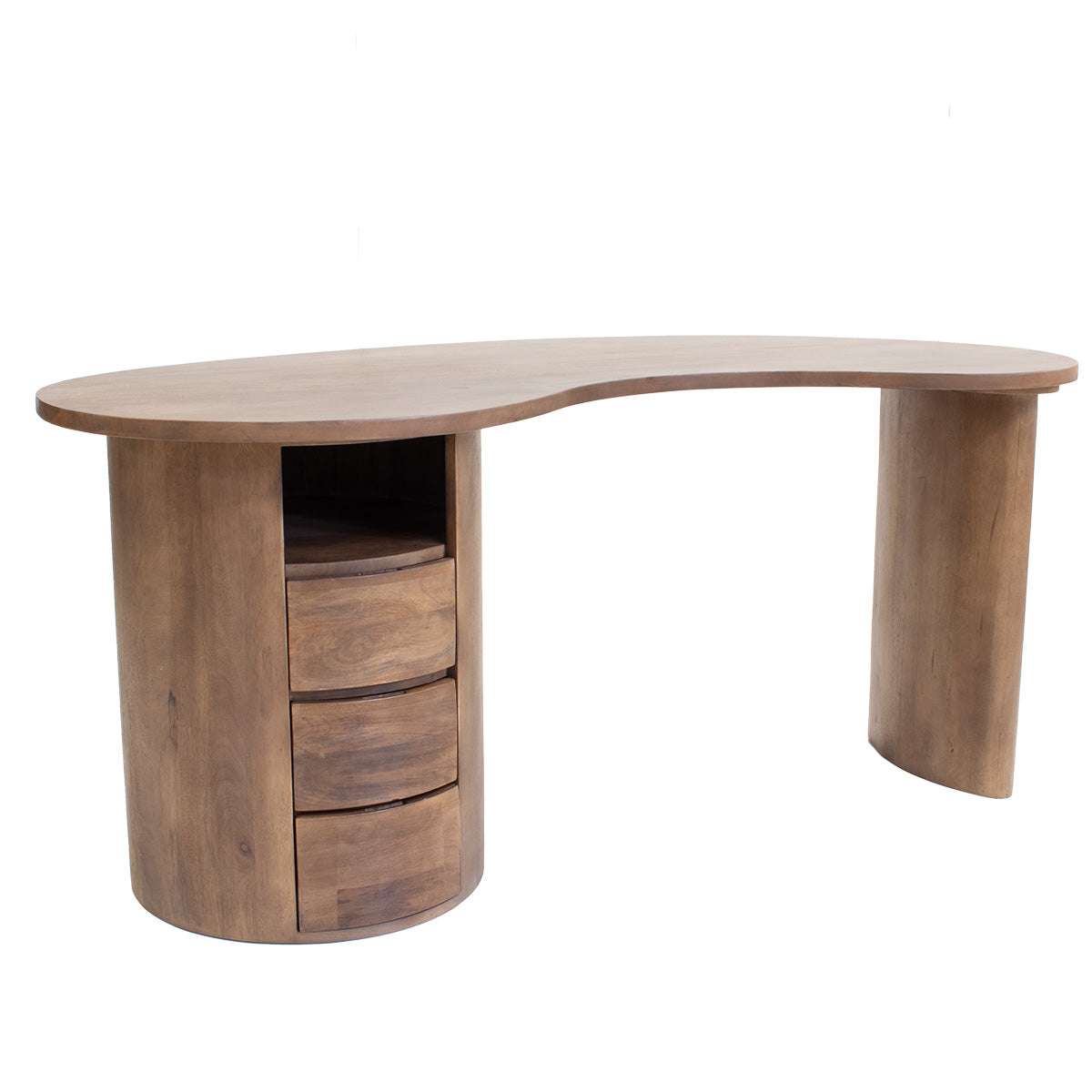 Giga Meubel - Bureau Donkerbruin - 160cm - Kaptafel - Livigno