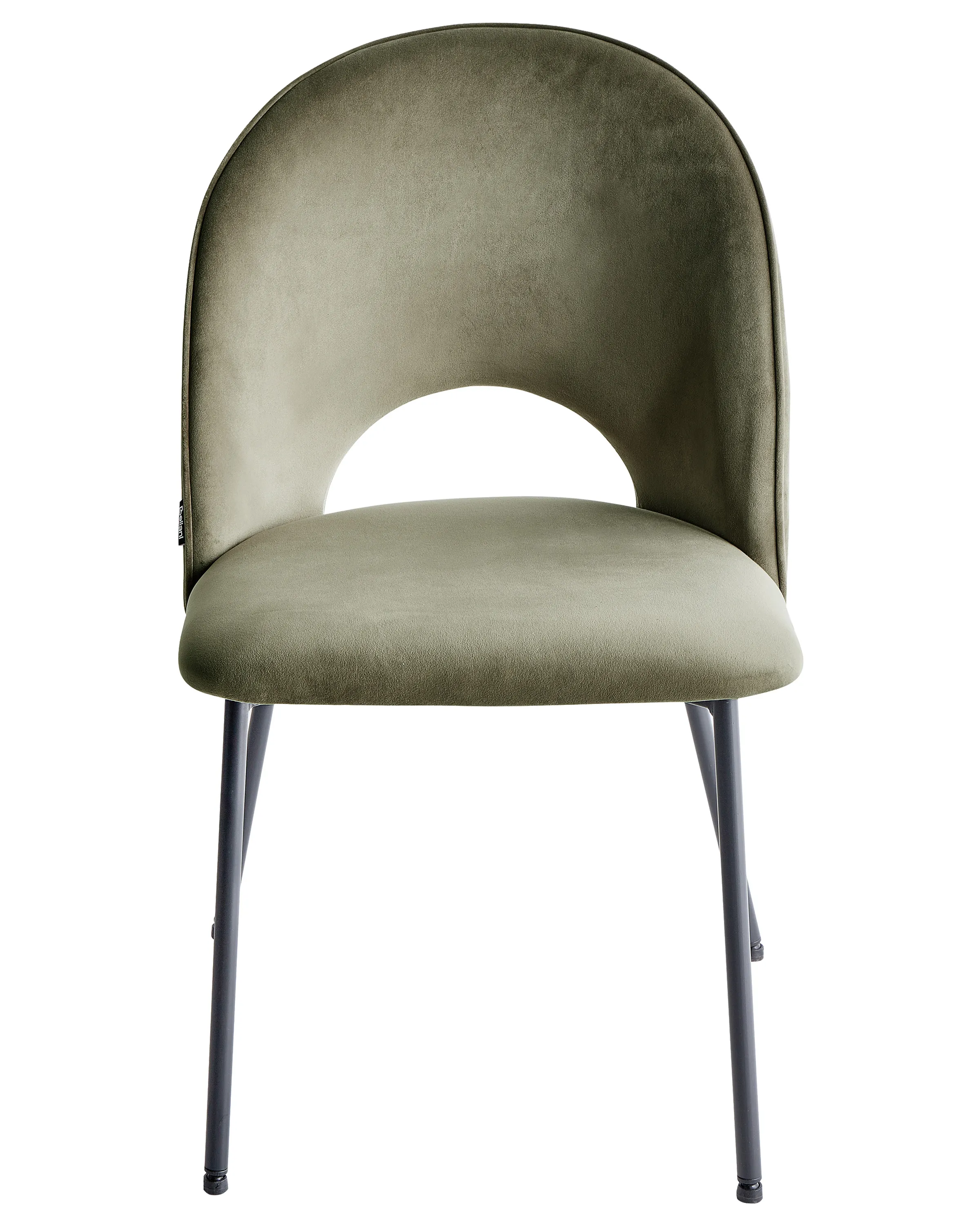 Set van 2 eetkamerstoelen COVELO Fluweel Donkergroen