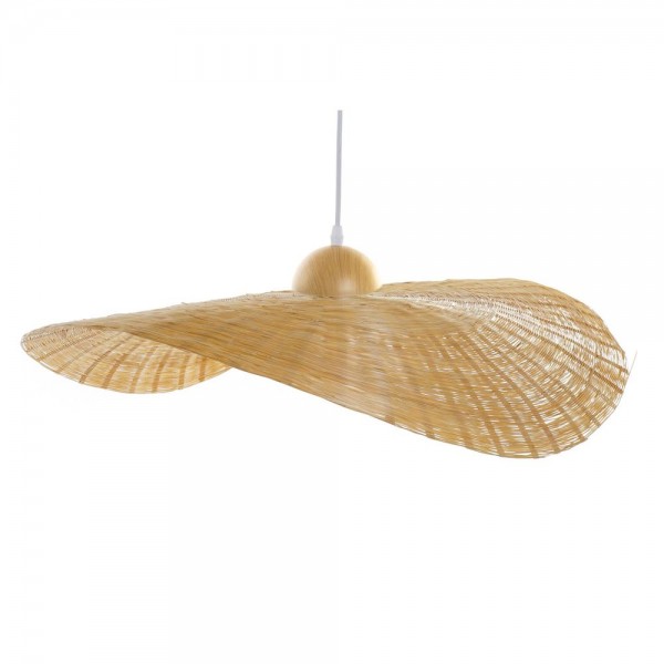 Suspension bambou chapeau (70 x 70 x 10 cm)