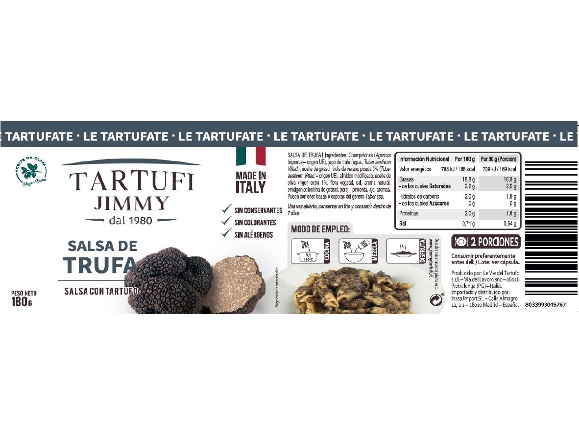 MOLHOS TRUFA TARTUFI JIMMY 180G