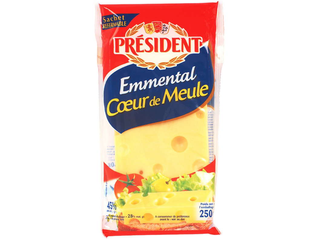 QUEIJO EMMENTAL PRESIDENT 250G