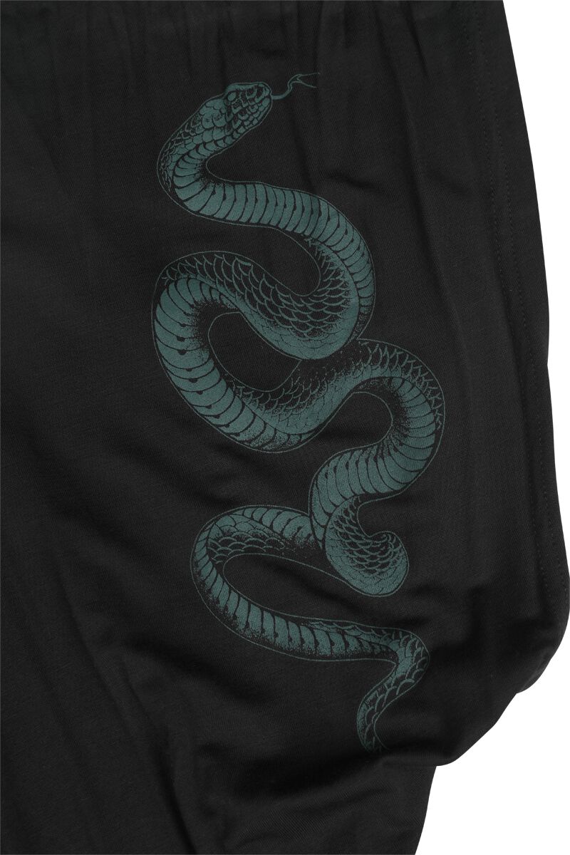 Robe 2-En-1 - Imprimé Serpent | Black Premium by EMP T-Shirt Manches courtes