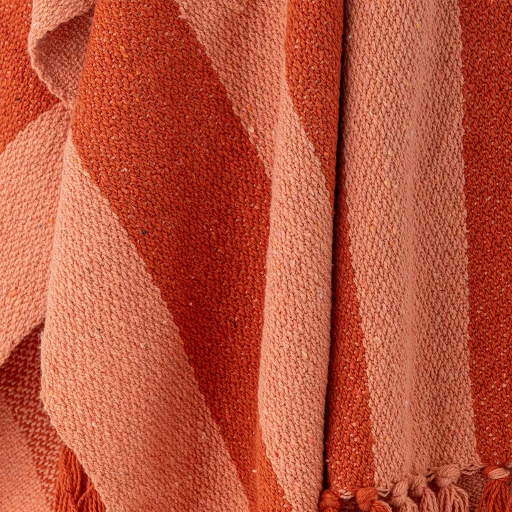 Bloomingville - Olica Decke, 130 x 160 cm, orange