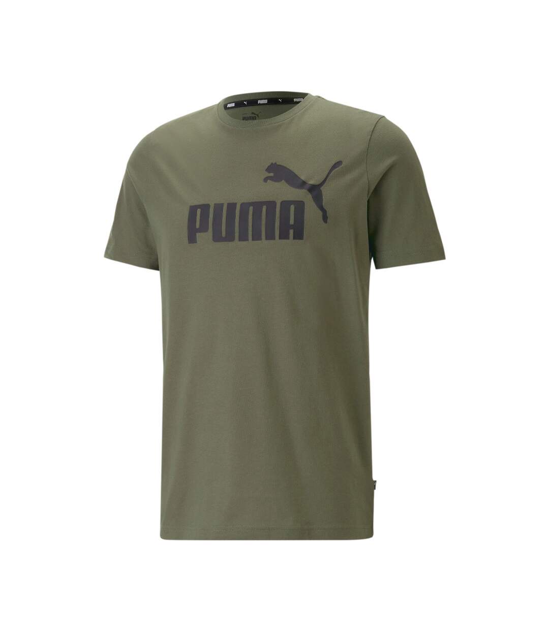T-shirt Kaki Homme Puma Essential Logo