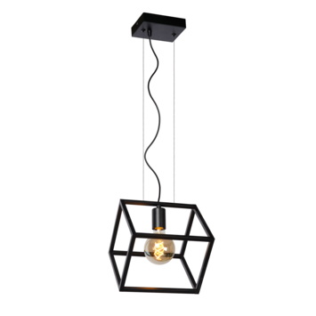 Lucide hanglamp Fabian zwart 20x25 cm (lxb)