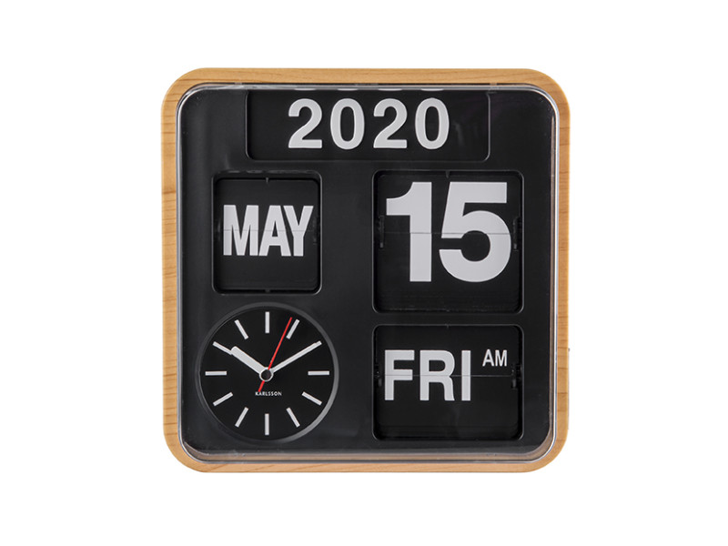 Wall Clock Mini Flip KA5364GR Green
