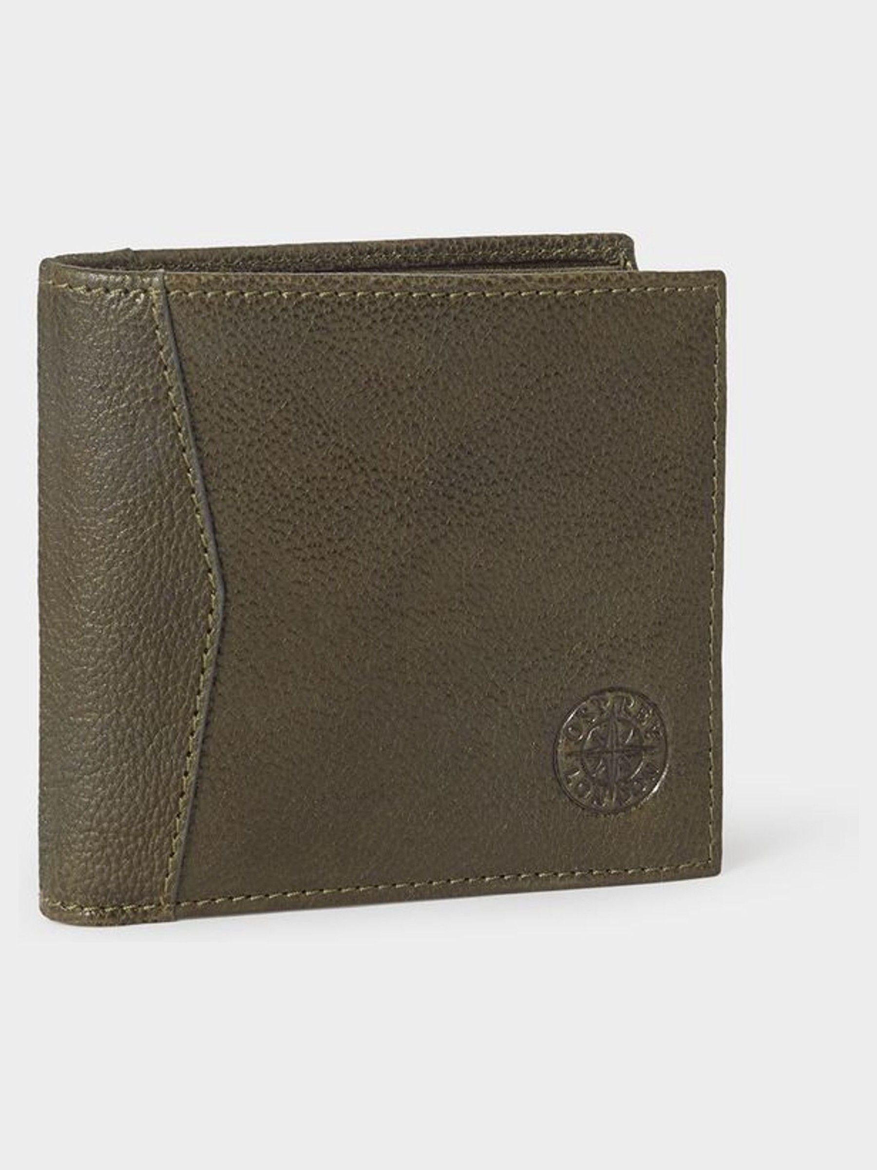 Groen - Osprey London The Compass leren muntenportemonnee