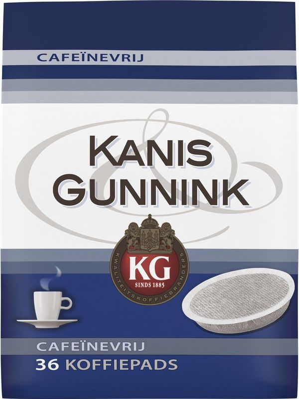 Kanis & Gunnink Cafeïnevrij Koffiepads - 10 x 36 pads