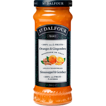 St. Dalfour Sinaasappel en Gember vruchtenspread