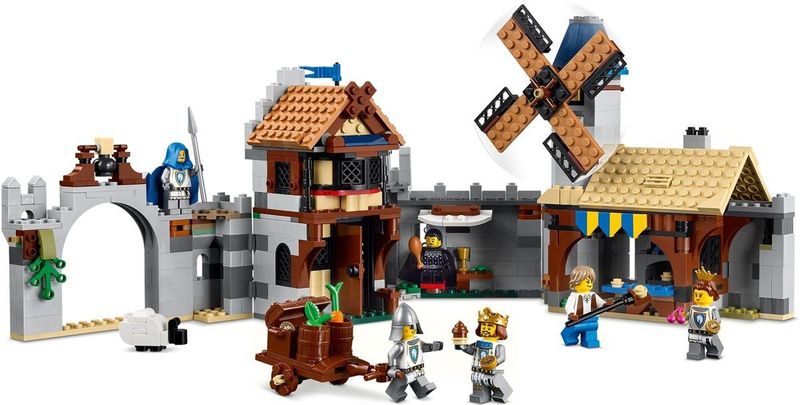 LEGO - Creator 3in1 - Middeleeuws Kasteel - Met Ridders Te Paard - 6 Minifiguren