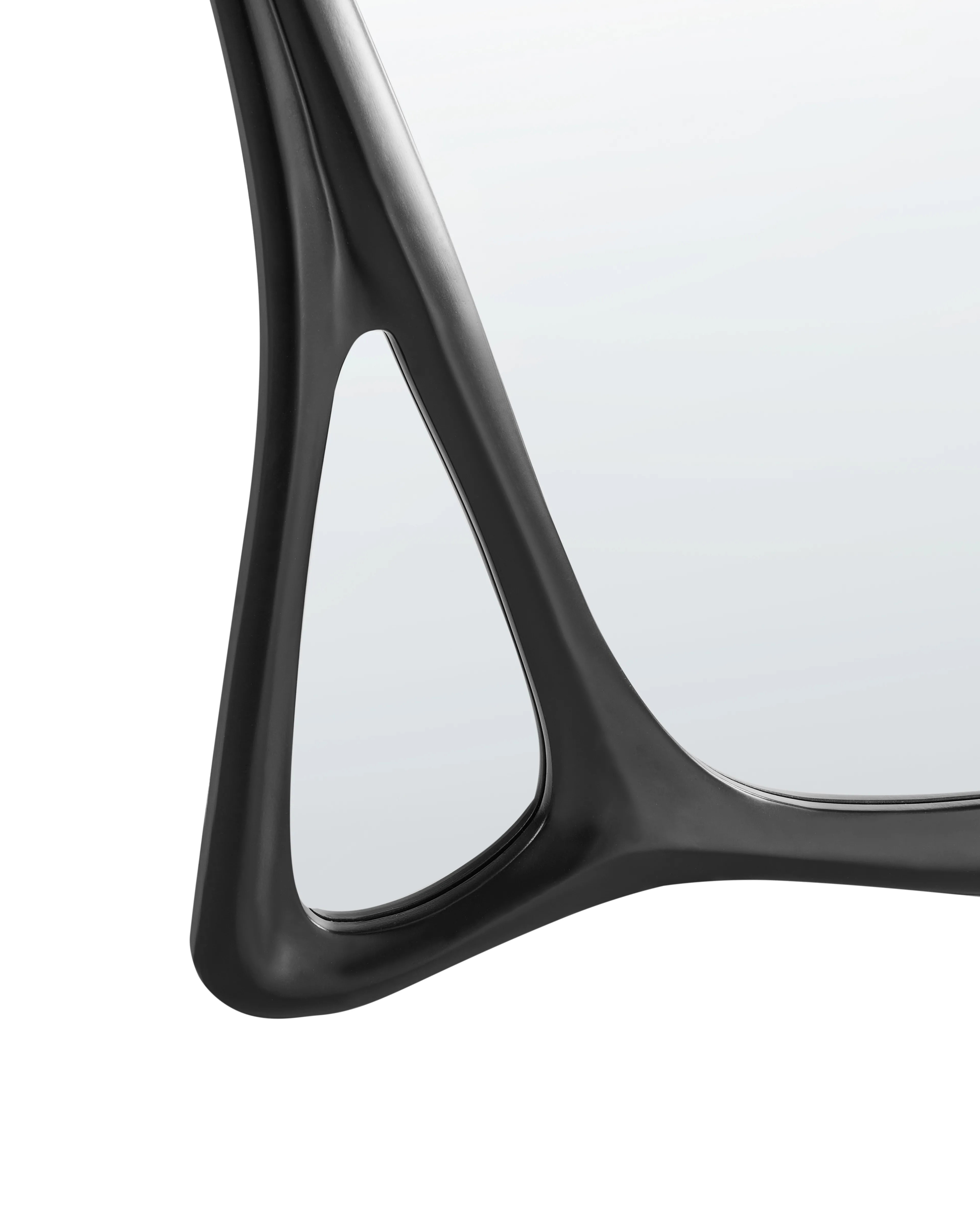Wandspiegel LANESTER 70 cm 100 cm Zwart