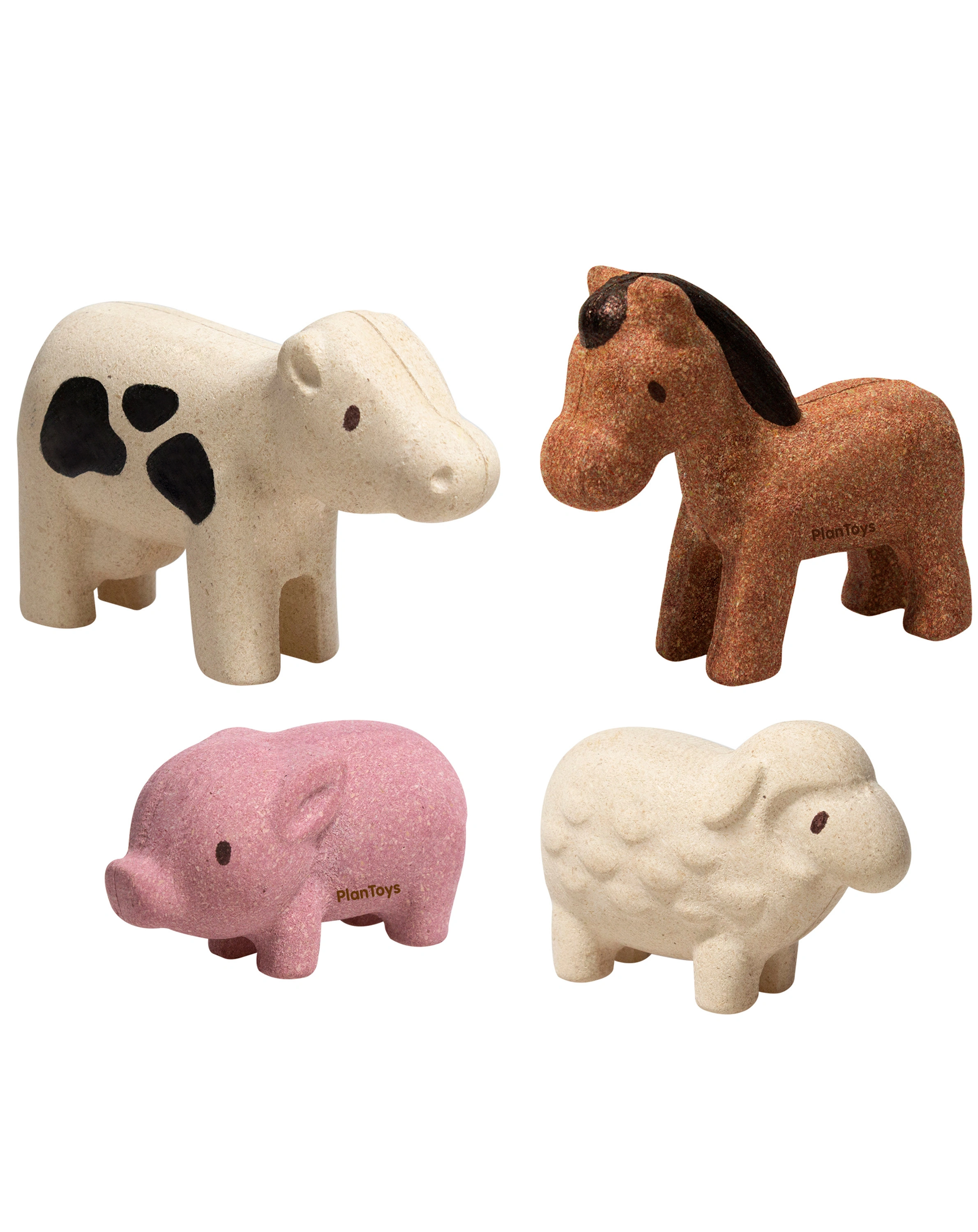 Holz-Spielfiguren BAUERNHOF 4-teilig