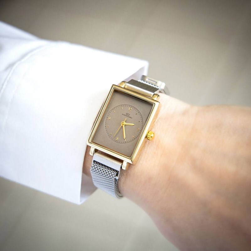 Coffret montre Femme GIORGIO bracelet Acier Argenté