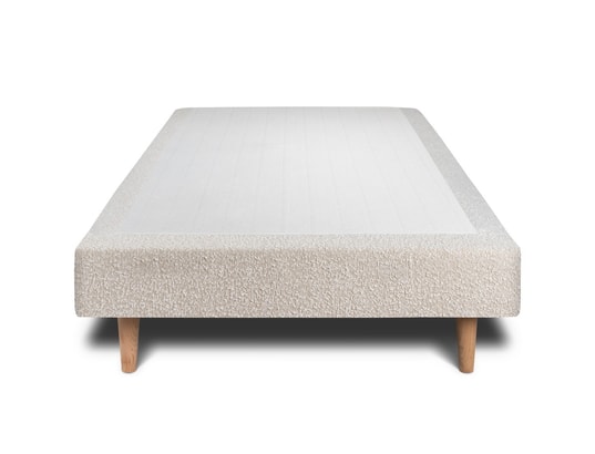 SOMMEIL DE PLOMB - Sommier  90 x 190 Sommier tapissier bouclette beige 90x190 h29cm