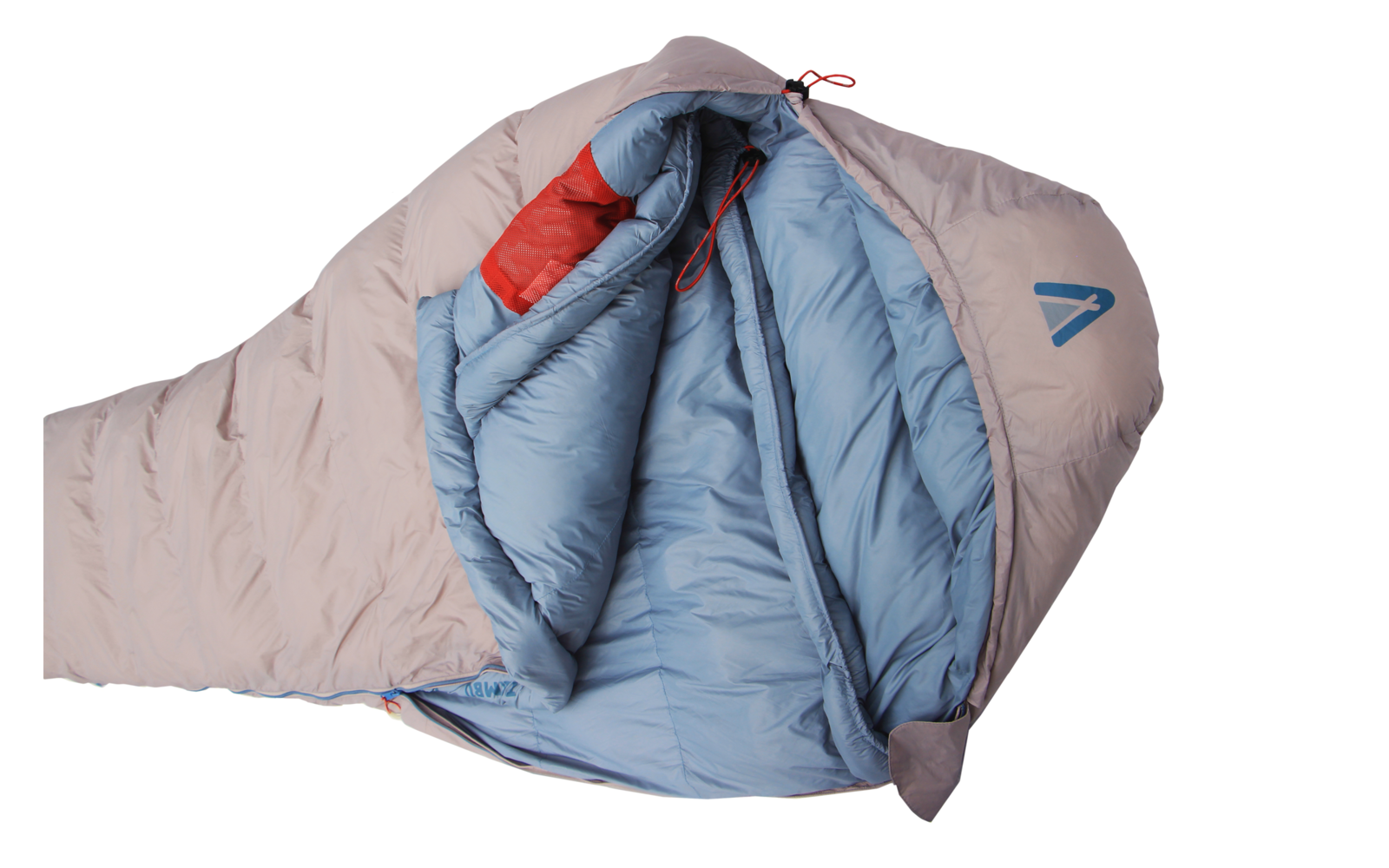 Tambu Naram Mumienschlafsack 230 x 80 cm grau / blau