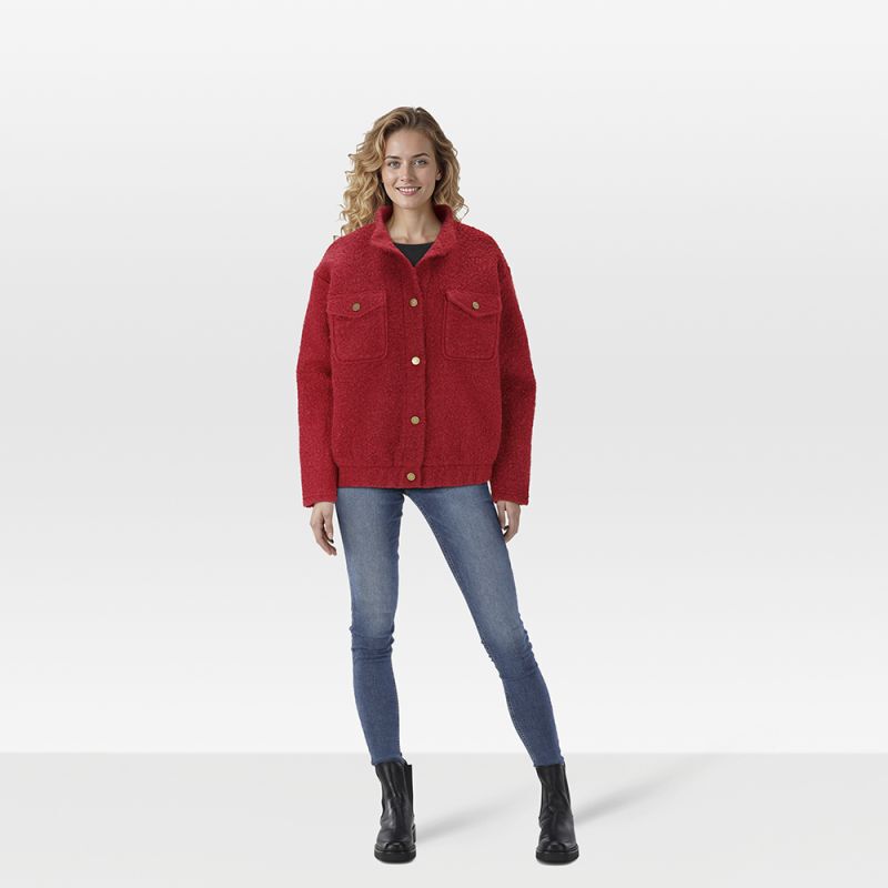 Veleste Lotte - Vest - Rood - 38