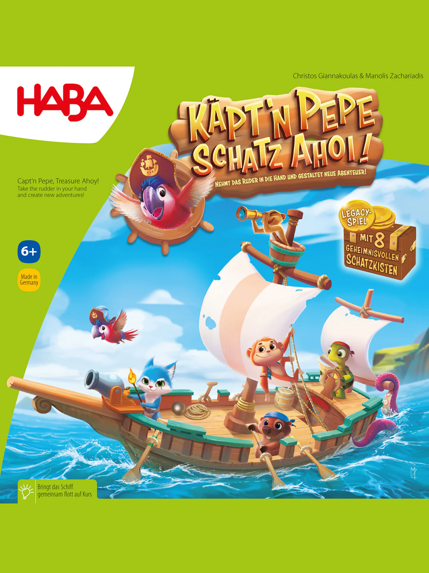 HABA Unisex Spiel Käpt’n Pepe, Schatz Ahoi! 1er Pack