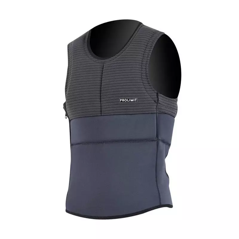 Gilet impact kitesurf/windsurf PROLIMIT Predator Vest Half Padded Sidezip Black