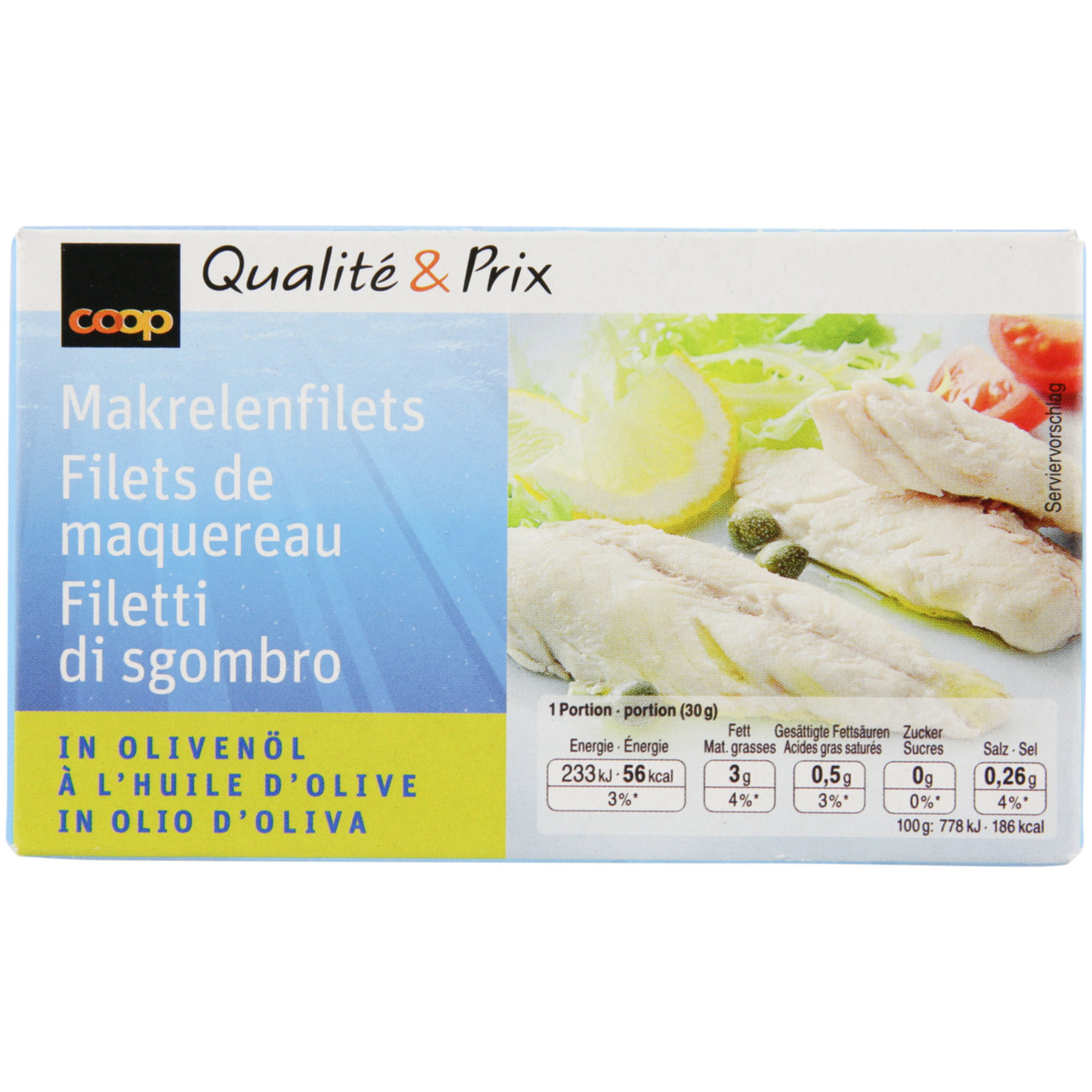 Makrelenfilets in Öl