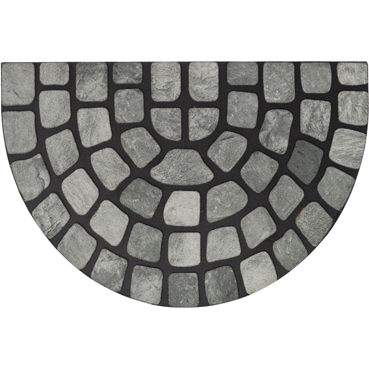 TAPIS IMPRIME DEMI LUNE 40X60CM CAOUTCHOUC DALLE