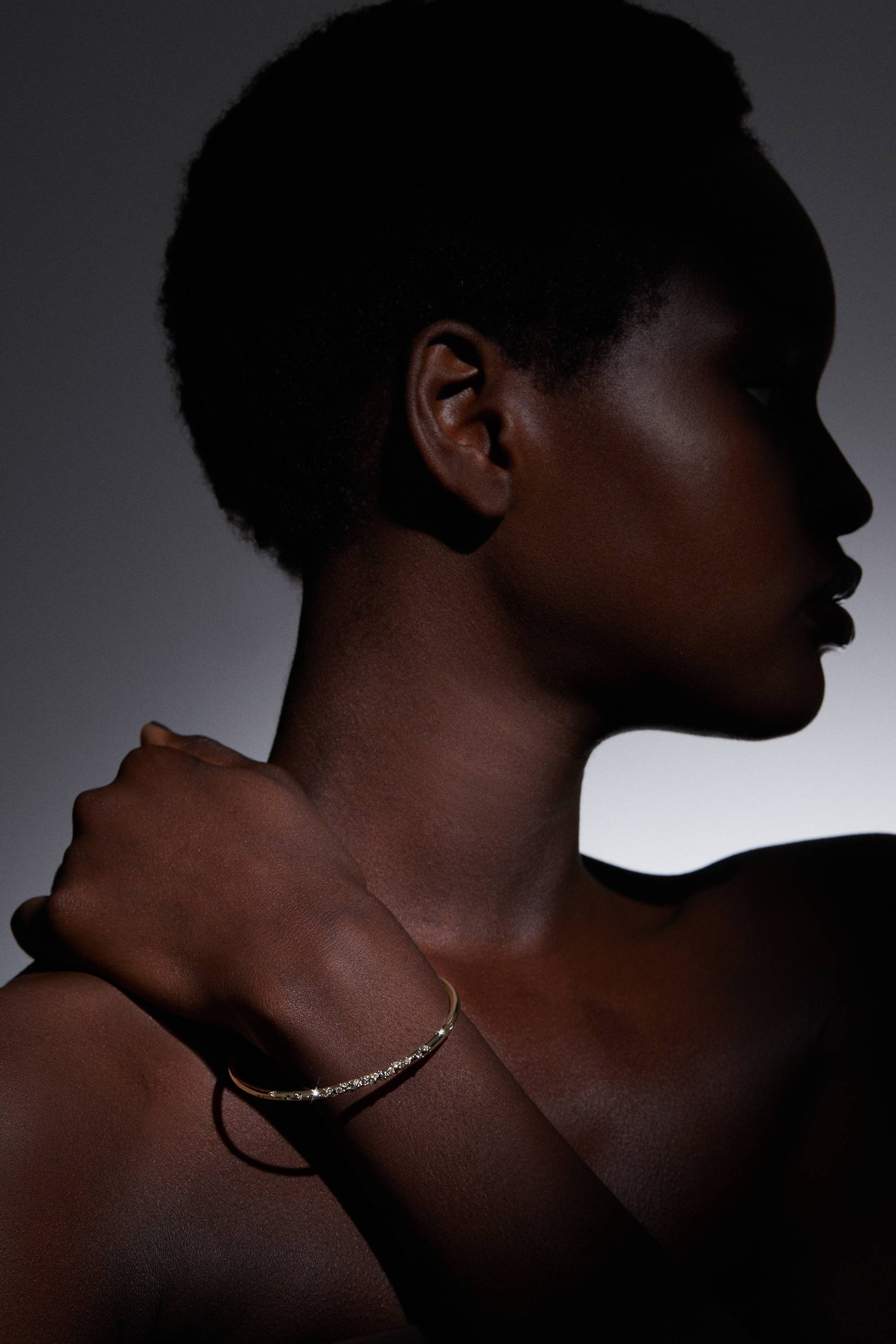 KarenMillen Bracelet pailleté en cristal européen fait main