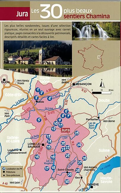 CHAMINA - 30 PLUS BEAUX SENTIERS JURA