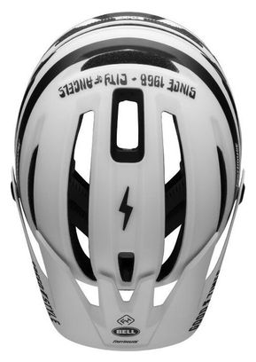 Casque Bell Sixer Mips Fasthouse Blanc Noir Mat