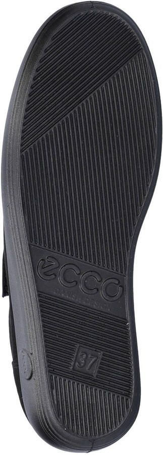 Ecco Soft 2.0 nubuck klittenbandschoenen zwart