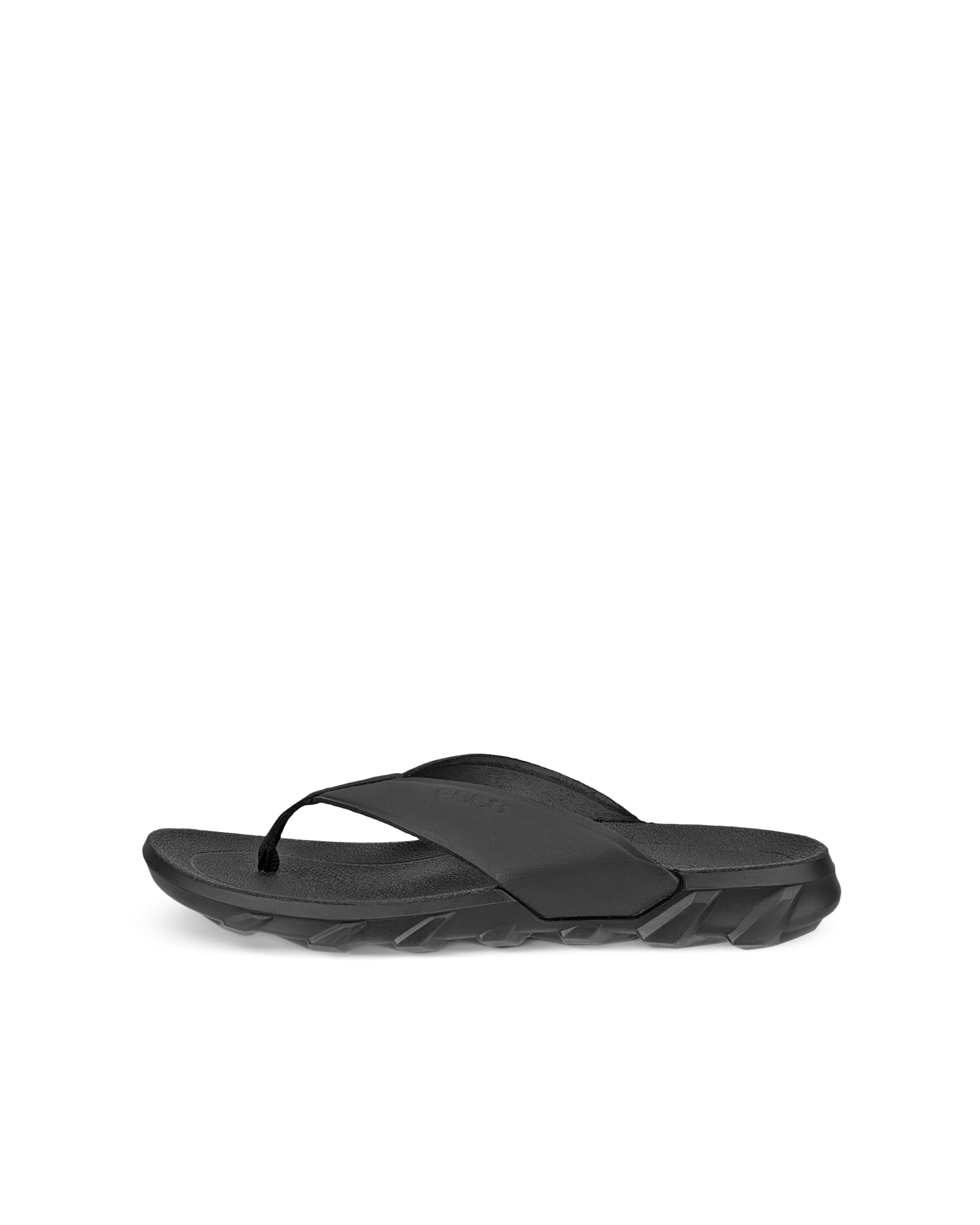 ECCO MX FLIPSIDER Unisex Zehensandale aus Leder Schwarz