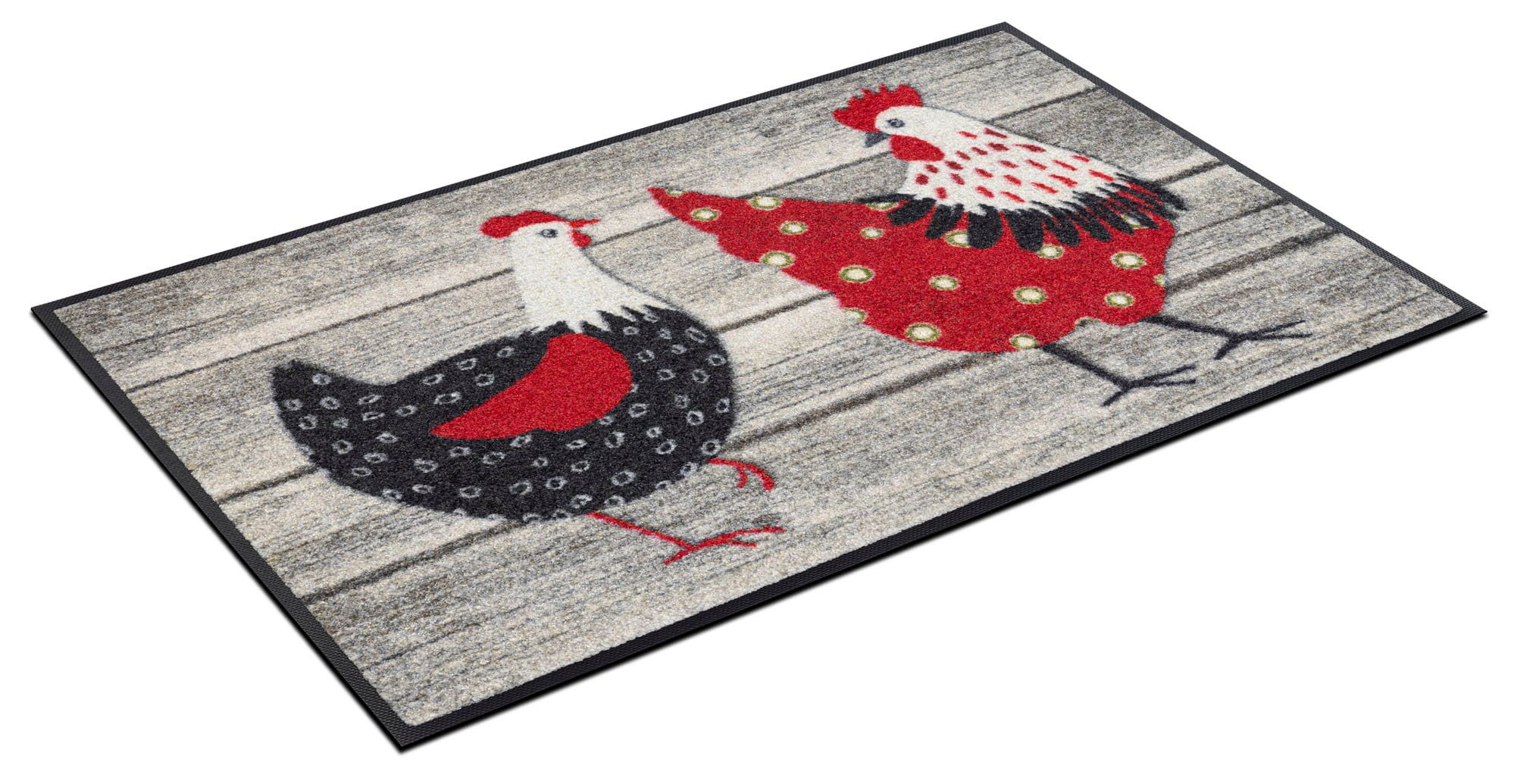 wash+dry by Kleen-Tex Fussmatte »Chicken Farm« rechteckig 7 mm Höhe