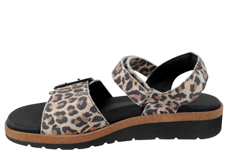 NEW FEET SANDAL MED LEOPARD PRINT