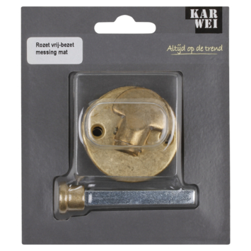KARWEI vrij-bezet rozet rond messing mat