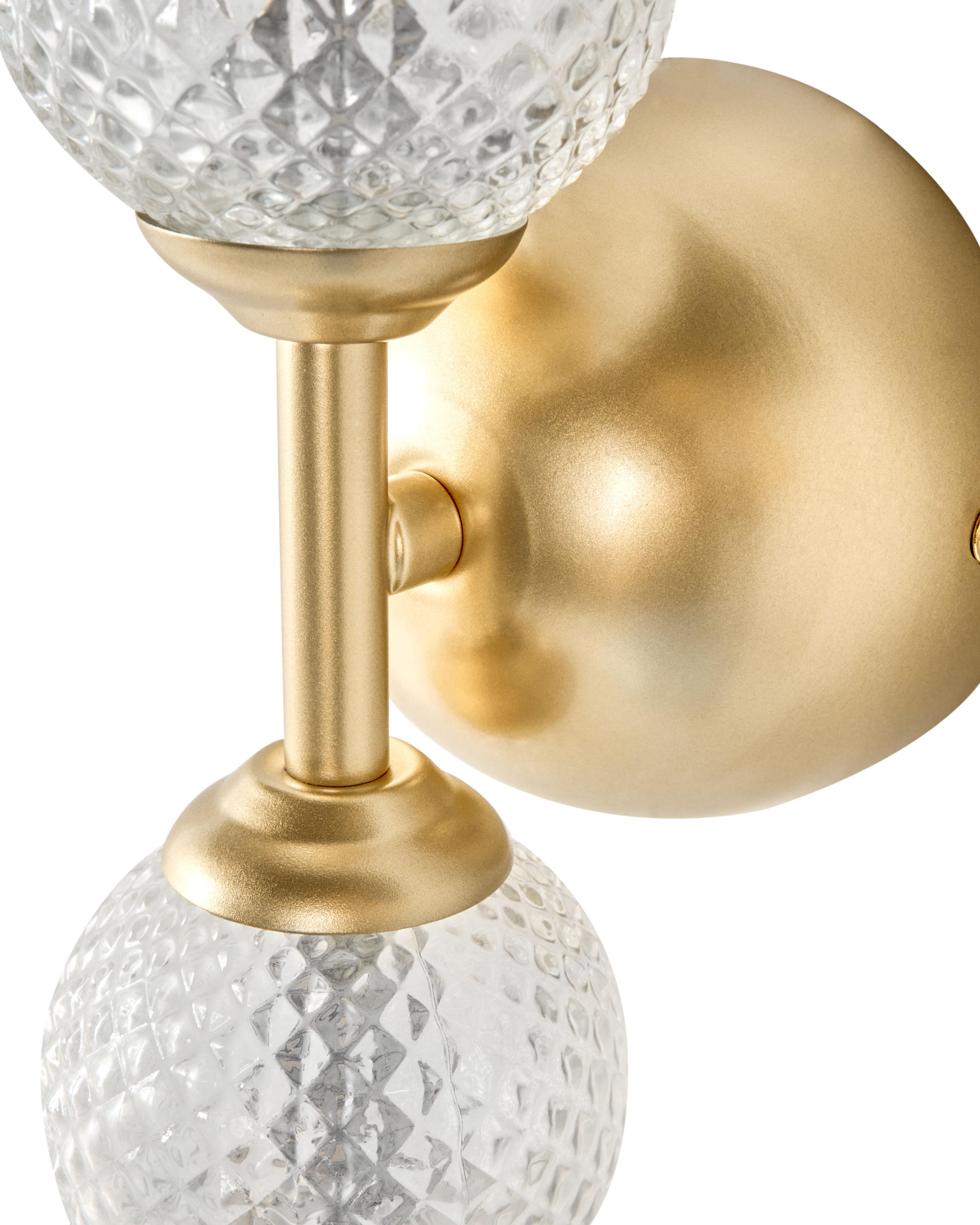 LED wandlamp ARAS Glas Goud