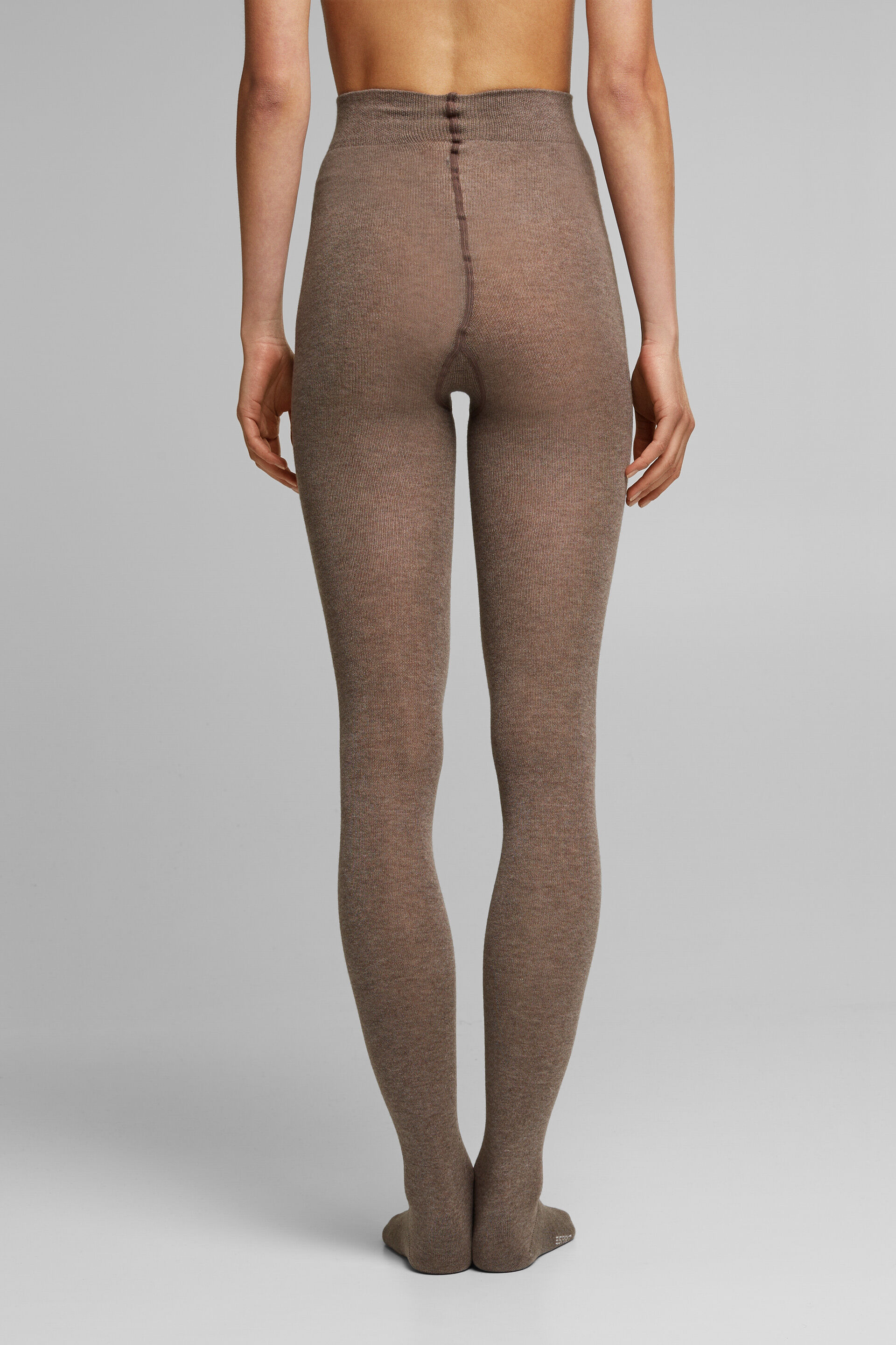 À teneur en laine les collants à la finition chinée