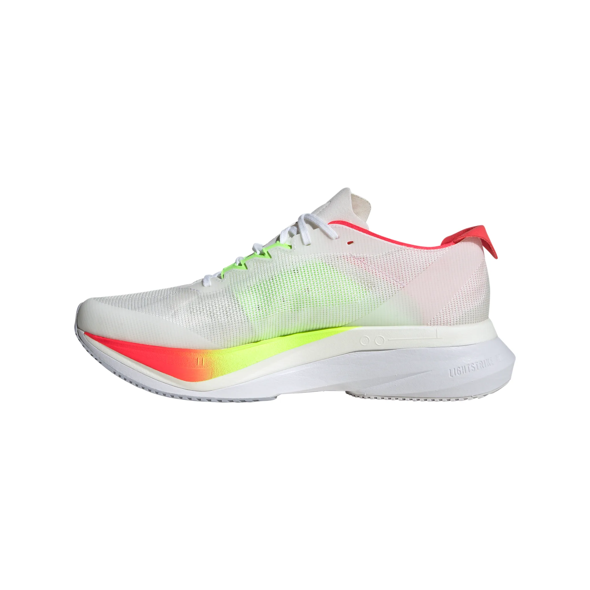 Adidas Men's Adizero Boston 12 Shoes Ftwr White/core Black/lucid Red