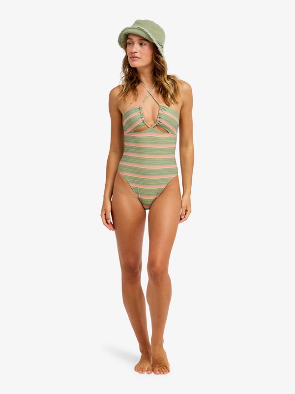 Nostalgic Feel One-Piece Maillot de bain une pièce Vert Femme