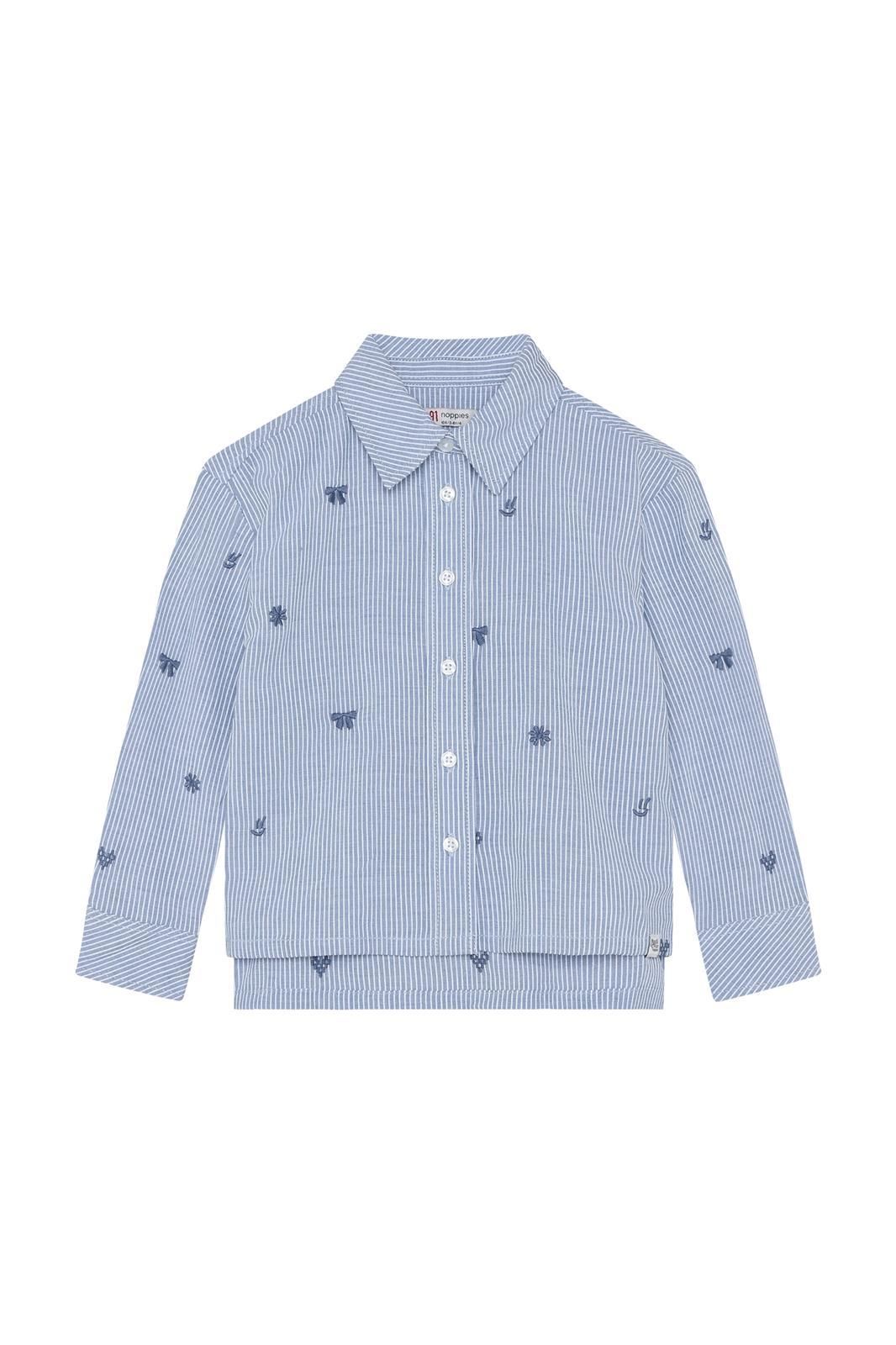 Noppies Kids Blouse stripe - Light Blue