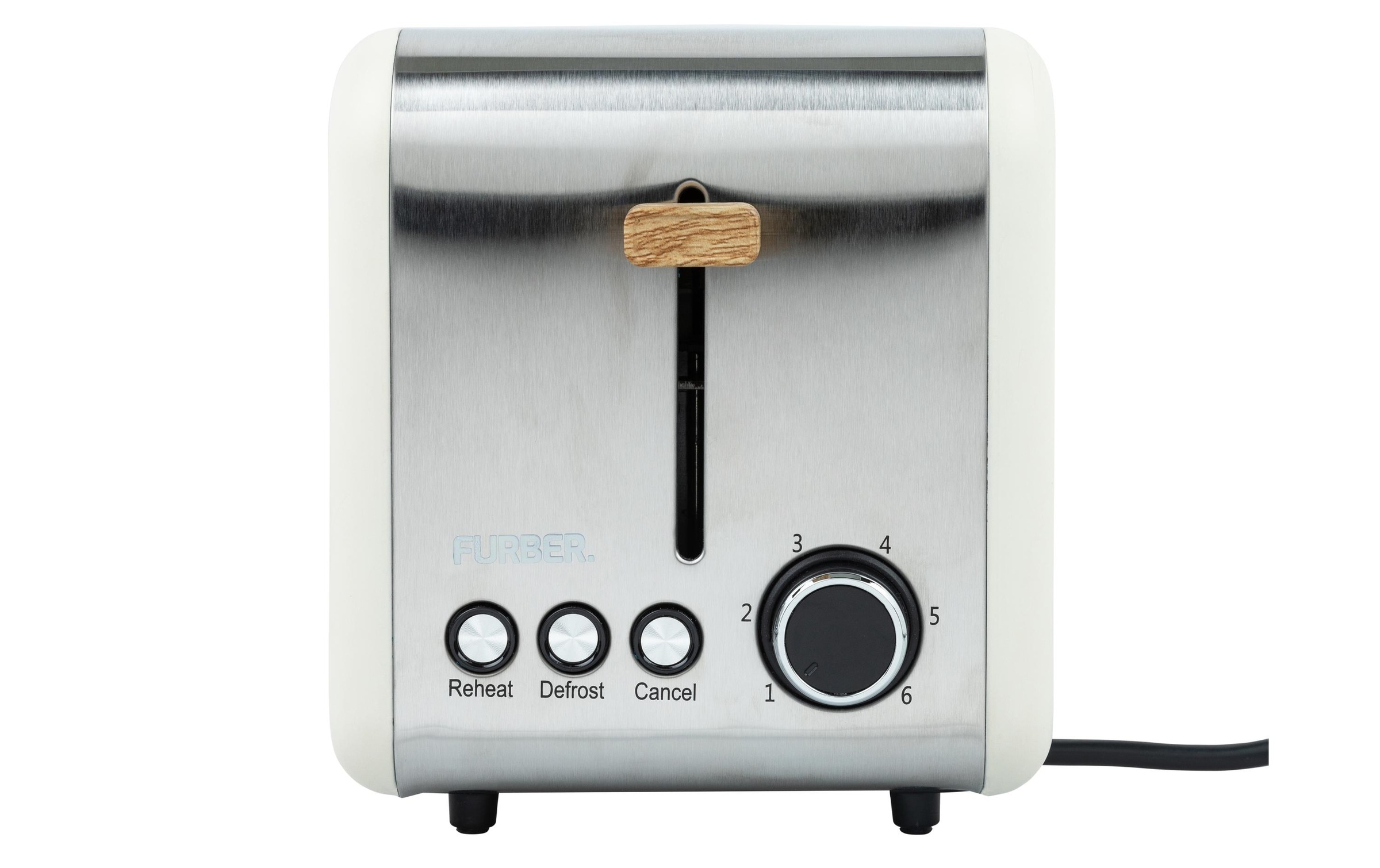 FURBER Toaster »Toaster Creu/Holz« für 2 Scheiben 850 W
