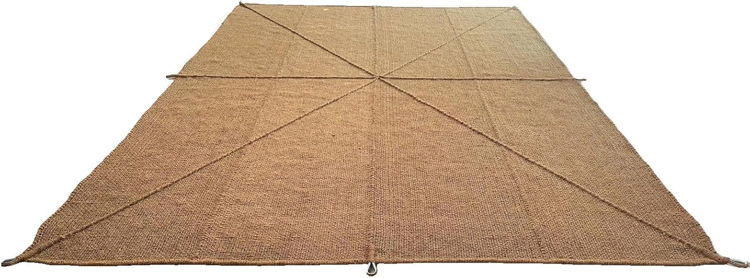 schattentuch rechteckig – 4x3 Meter – Langlebige und stilvolles Sonnensegel aus Kokosfaser – Effektiver Sonnenschutz und wasserdurchlässig – Für Terrasse oder Garten