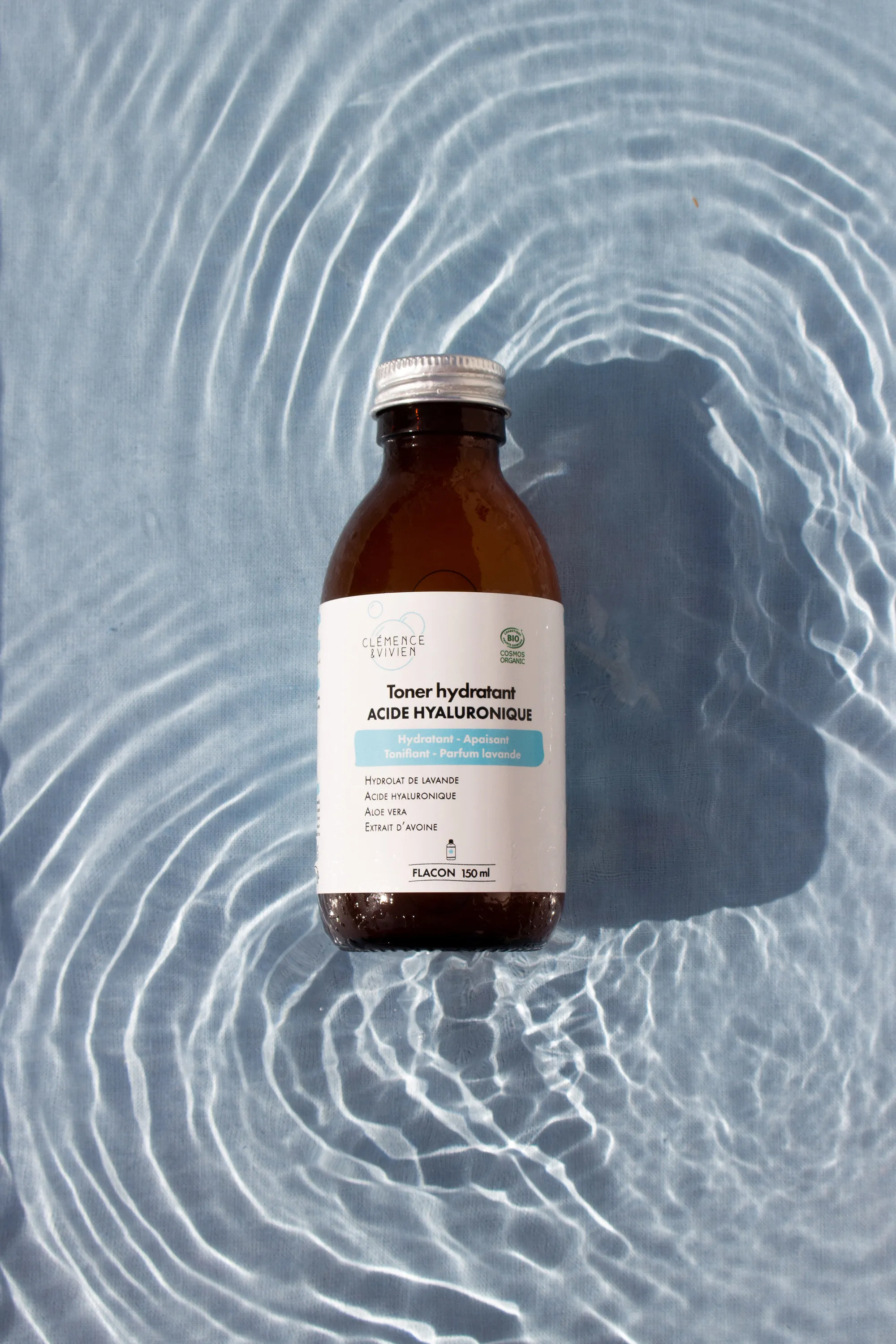 Clémence et Vivien Toner hydratant à l’acide hyaluronique bio-150 ml