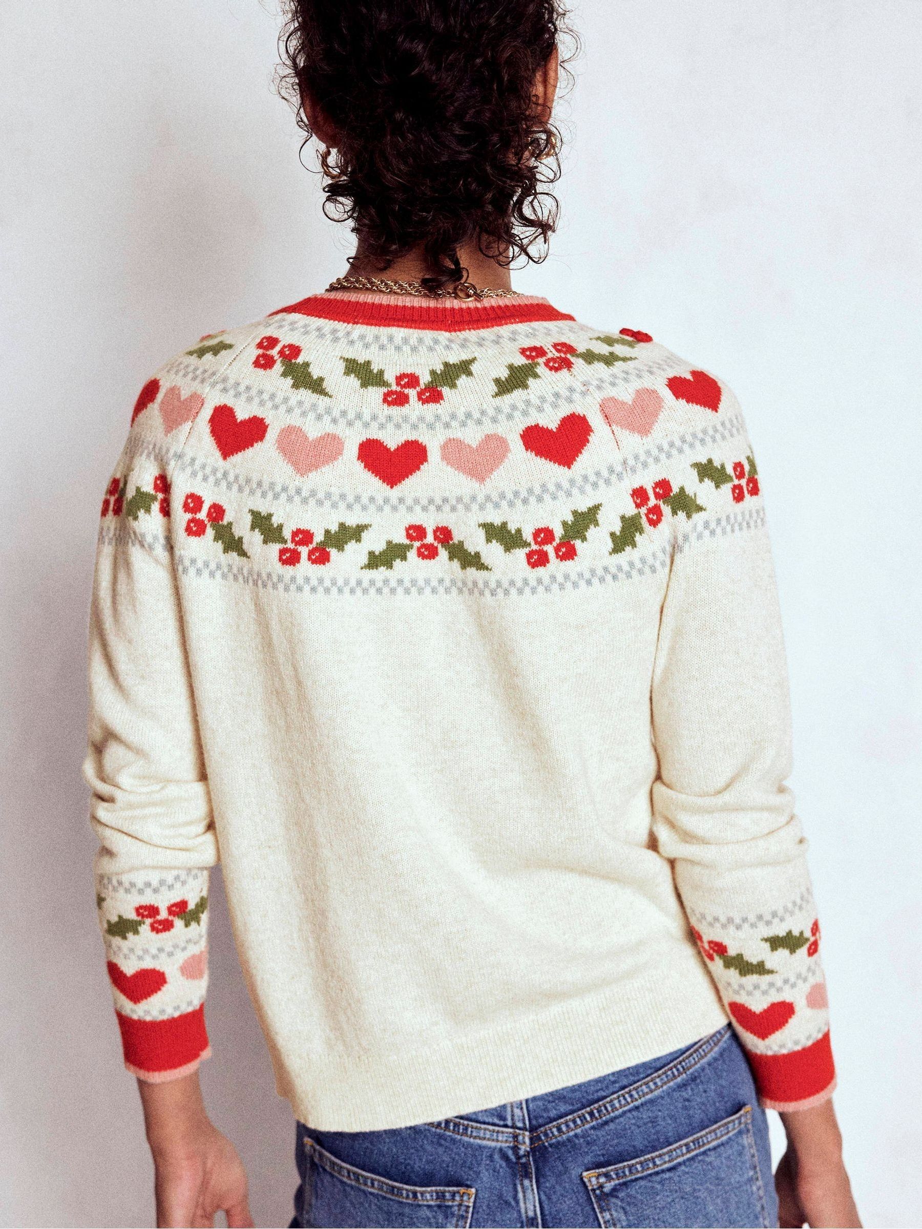 Boden Edie Fair Isle-kersttrui