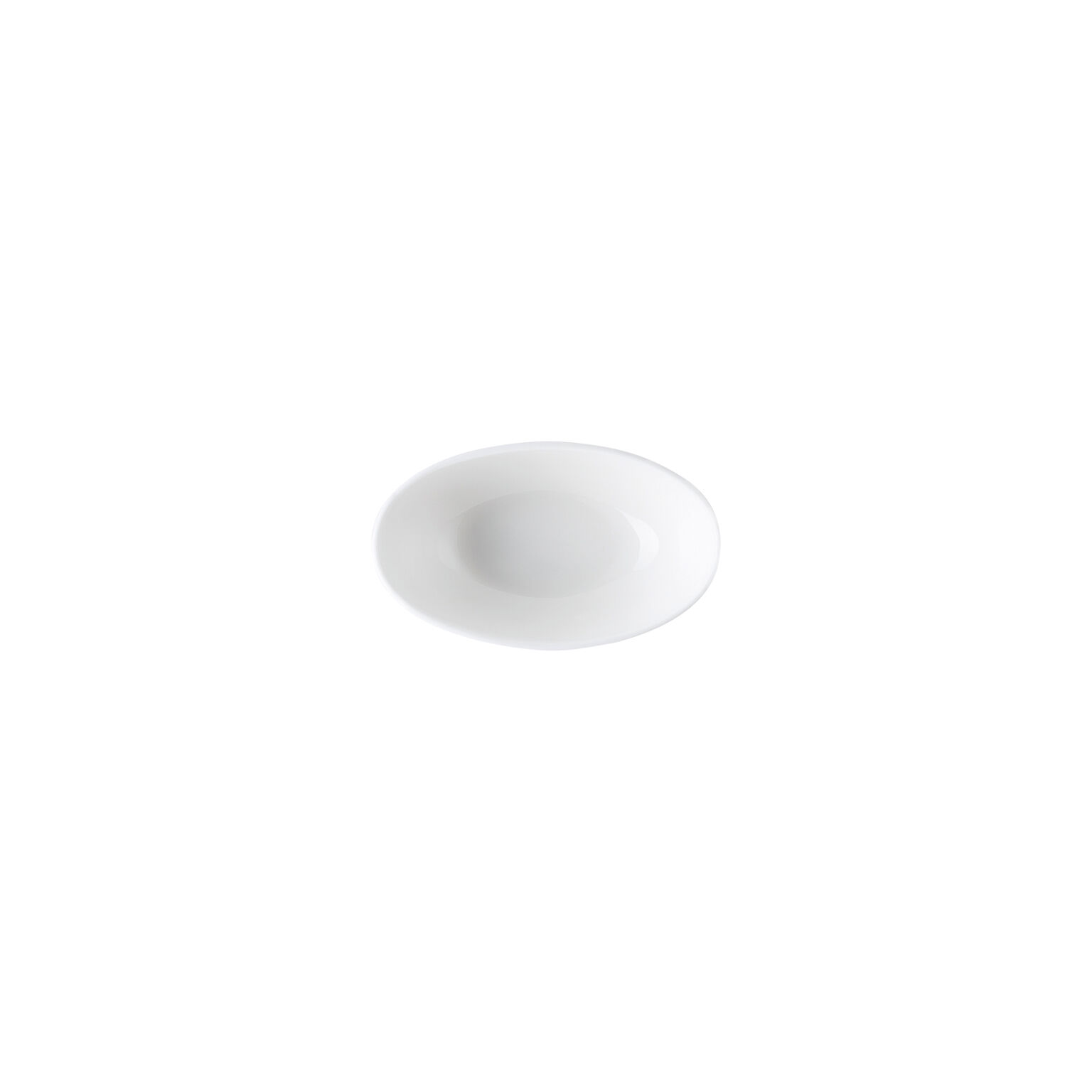 Jade Bone China Weiss Bowl oval 12 x 7 cm