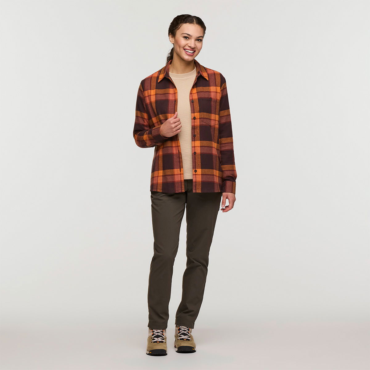 Cotopaxi Quedo Flannel Skjorte, dame (Chestnut)