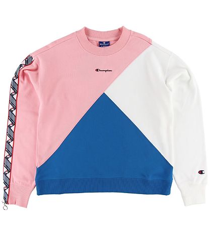 Champion Fashion Sweatshirt - Rosa/Weiß/Blau