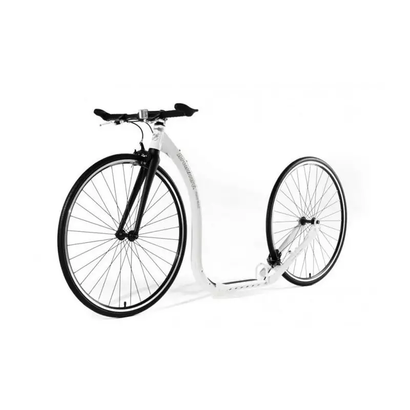 Trottinette tout terrain Footbike  KICKBIKE RACE MAX 28/28 WHITE Blanc