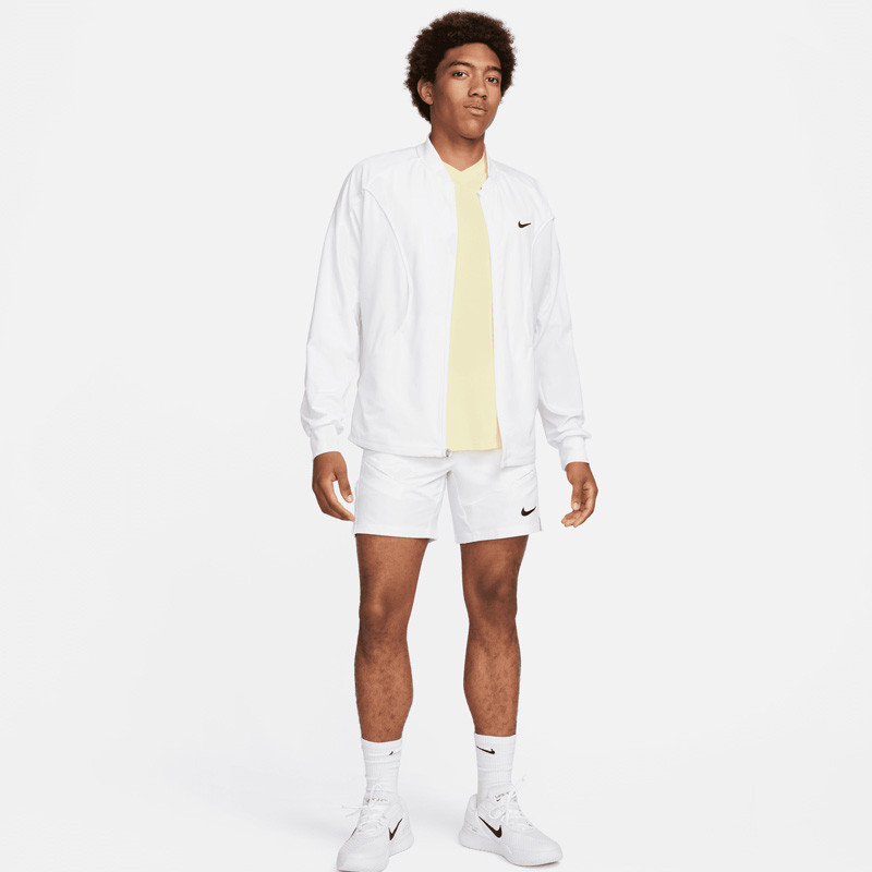 Veste de tennis Nike Court Advantage Jacket blanche