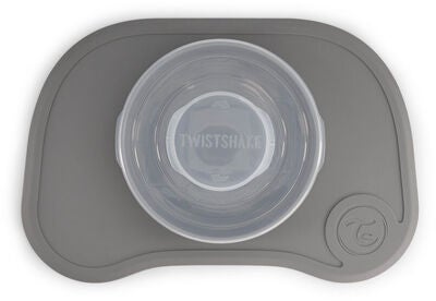 Twistshake Click-Mat Mini Tallerken og Spisebrikke, Grå