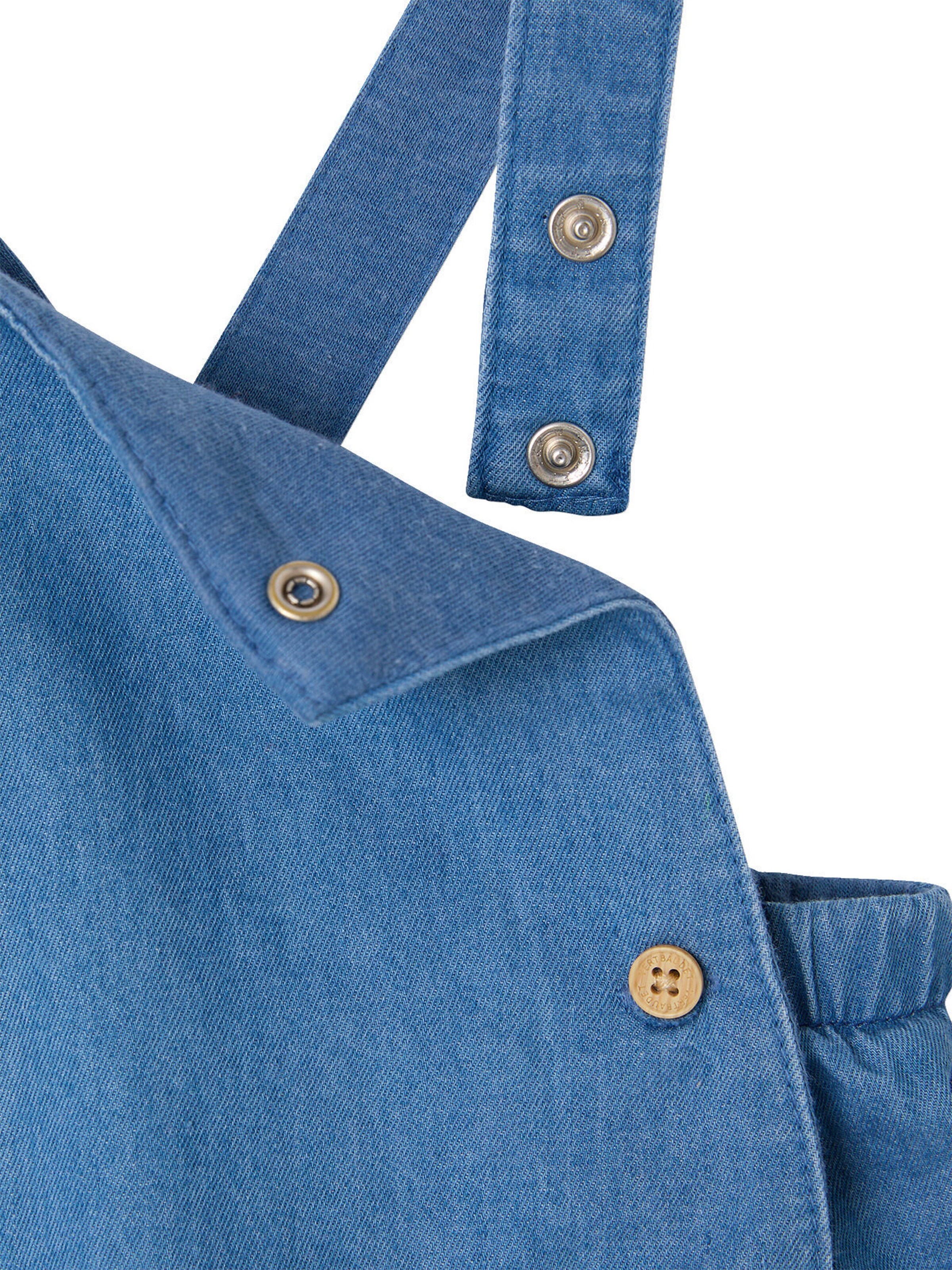 Vertbaudet Baby Latzhose, Retro-Chic blue stone